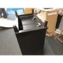 GRADE A2 - Black 5 Drawer Tall Chest of Drawers - Georgia