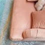 GRADE A2 - Velvet Loveseat in Blush Pink - Payton