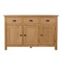 Rustic Oak 3 Door Sideboard