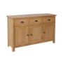 Rustic Oak 3 Door Sideboard