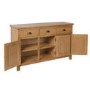 Rustic Oak 3 Door Sideboard