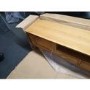 GRADE A2 - Large Solid Wood TV Unit with Storage - TV's up to 77" - Adeline