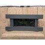 GRADE A3 - Grey Wall Mounted Electric Fireplace Suite with LED Lights - Amberglo