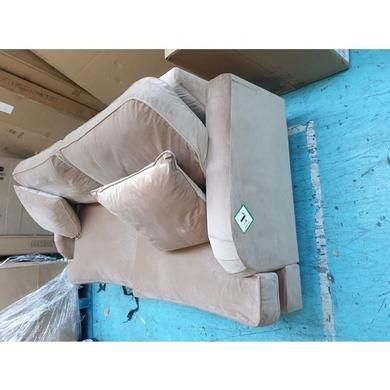 GRADE A2 - Payton Beige Velvet 3 Seater Sofa