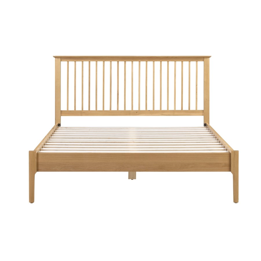 GRADE A1 - Julian Bowen Solid Oak Double Bed Frame - Cotswold