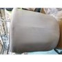 GRADE A2 - Pair of Beige Velvet Dining Chairs with Ribbed Back - Penelope