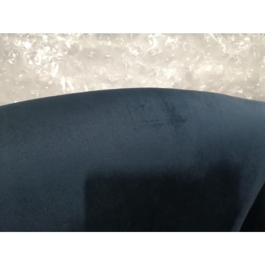 GRADE A2 - Navy Blue Velvet Wingback Armchair - Rupert 