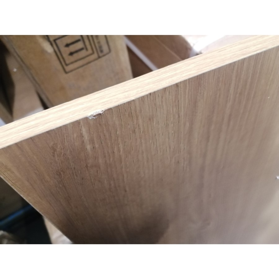 GRADE A2 - Large Oak Effect Coffee Table with Storage - Tiffany