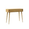 GRADE A1 - Solid Oak Console Table with Drawers - Scandi - Briana