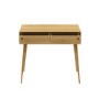 GRADE A2 - Solid Oak Console Table with Drawers - Scandi - Briana