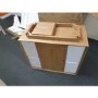 GRADE A2 - Oak Sideboard with Sliding Doors - Scandi - Briana