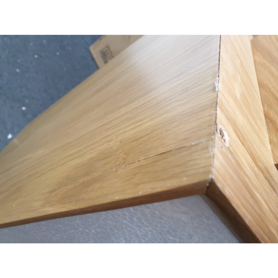 GRADE A2 - Oak Sideboard with Sliding Doors - Scandi - Briana