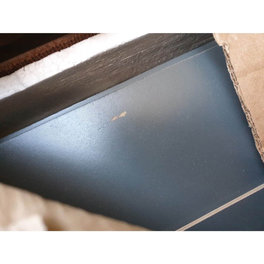 GRADE A2 - Windermere Midsleeper Bed in Dark Grey with Pull Out Desk