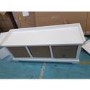 GRADE A2 - White Shoe Rack with Seat Storage Bench & Wicker Baskets - Elms