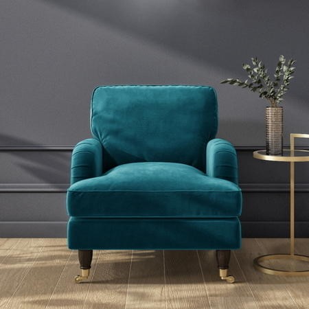 teal chair bedroom