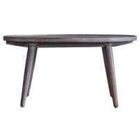 GRADE A2 - Agra Patterned Wooden Coffee Table in Grey Copper Colour - Caspian House