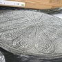 GRADE A2 - Agra Patterned Wooden Coffee Table in Grey Copper Colour - Caspian House