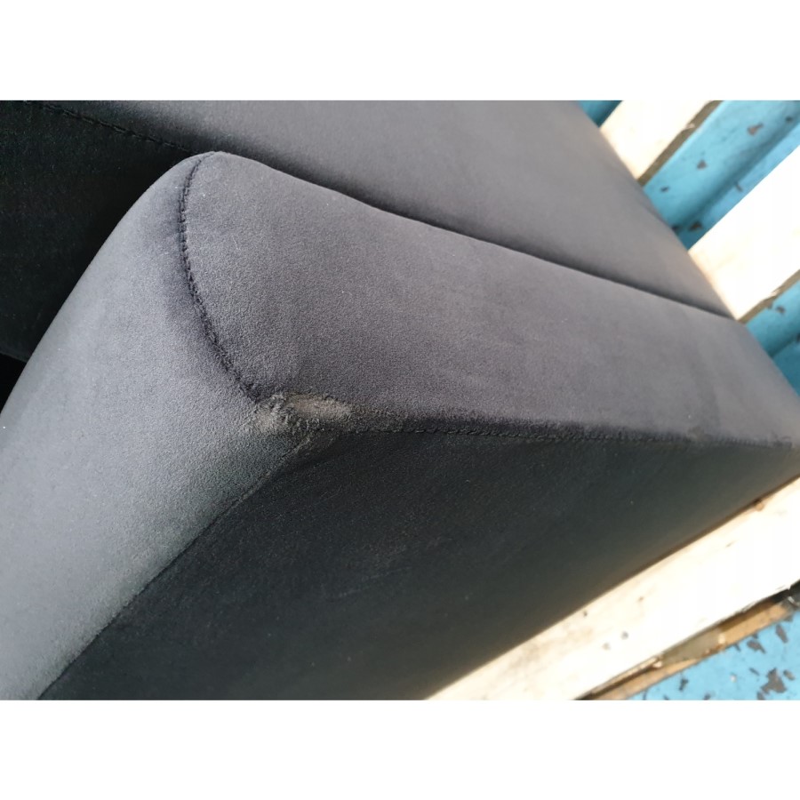 GRADE A2 - Payton Charcoal Grey Velvet 3 Seater Sofa