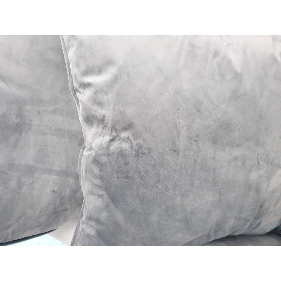 GRADE A2 - Payton Petrol Blue Velvet 3 Seater Sofa