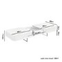 GRADE A1 - Tiffany White High Gloss Storage Coffee Table 