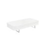 Large White Gloss Coffee Table with Storage - Tiffany