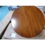 GRADE A2 - Julian Bowen Canterbury Round Extending Dining Table - Mahogany