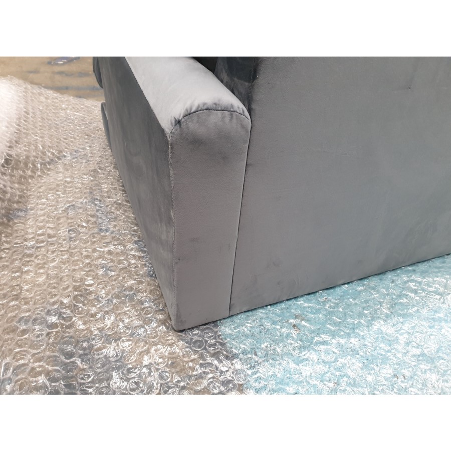 GRADE A2 - Payton Petrol Blue Velvet 2 Seater Sofa