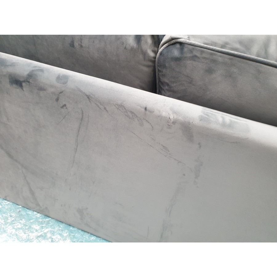 GRADE A2 - Payton Petrol Blue Velvet 2 Seater Sofa