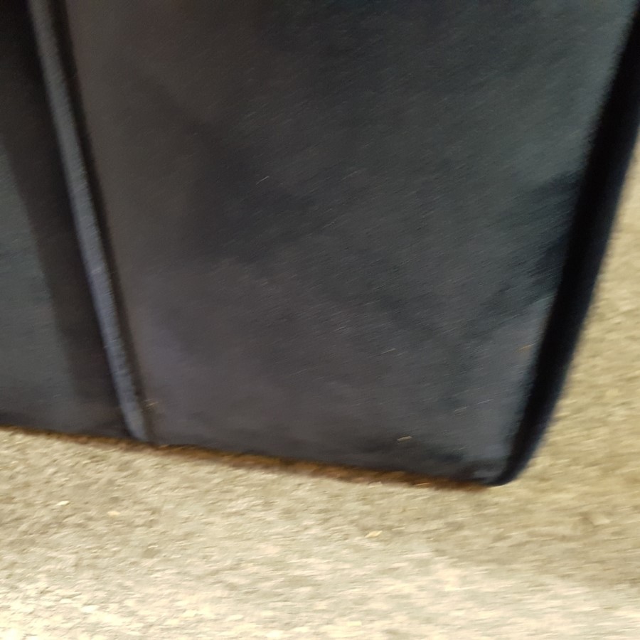 GRADE A2 - Navy Blue 3 Seater L Shaped Sofa in Velvet - Left Hand Facing - Idris