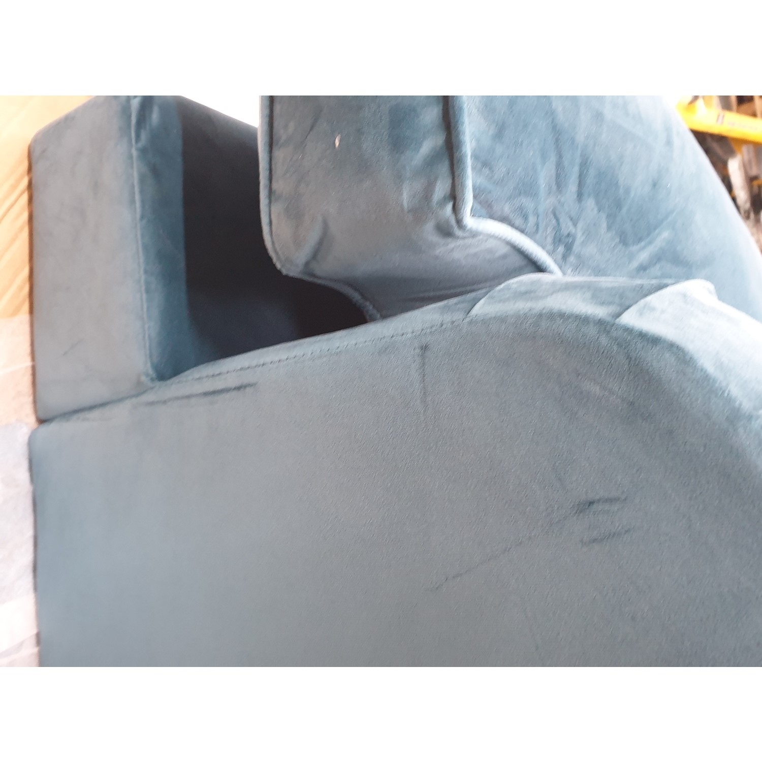 GRADE A2 Teal Blue Velvet Loveseat Payton Furniture123