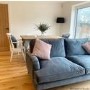 GRADE A2 - Payton Petrol Blue Velvet 2 Seater Sofa