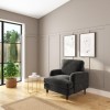 GRADE A1 - Payton Charcoal Grey Velvet Armchair
