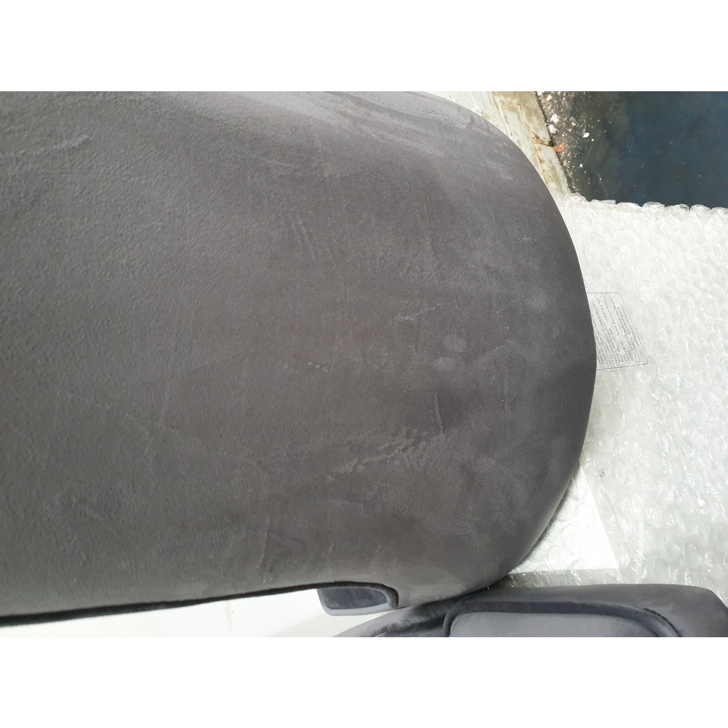 GRADE A2 Pair of Grey Velvet Ribbed Dining Chairs Penelope