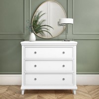 Georgia 3 Drawer Chest of Drawers in White