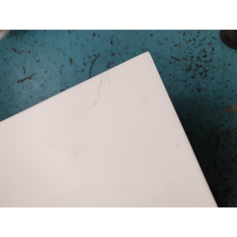 GRADE A2 - White 3 Drawer Chest of Drawers - Georgia