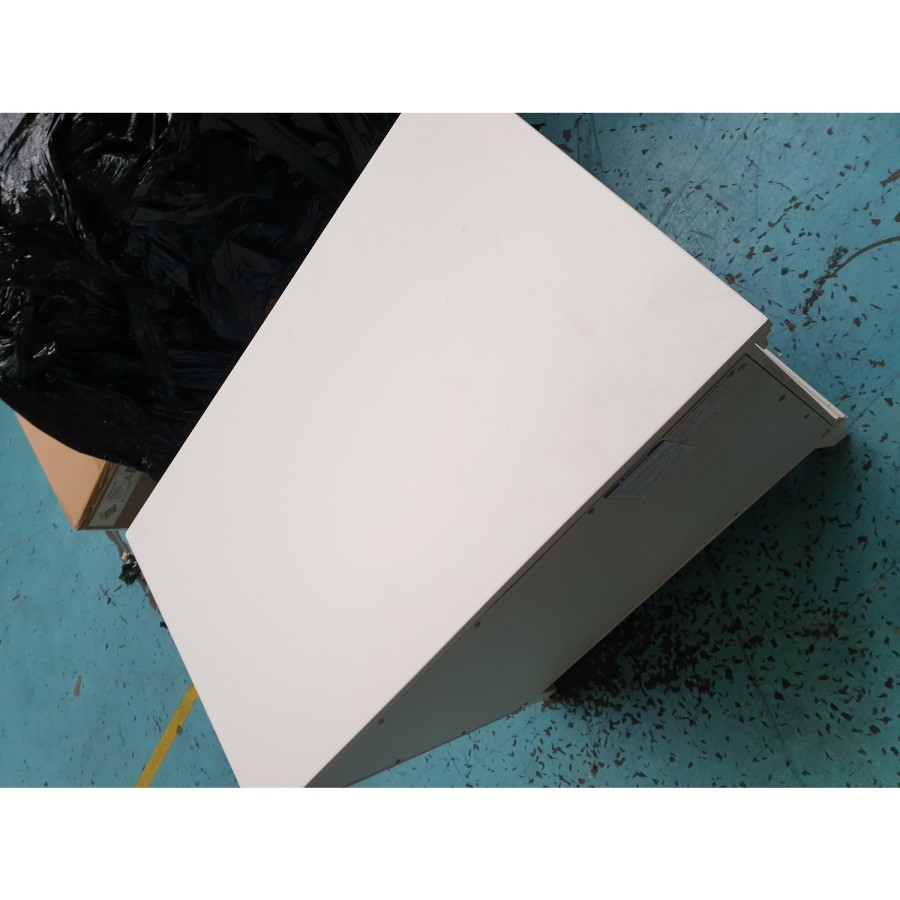 GRADE A2 - White 3 Drawer Chest of Drawers - Georgia