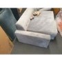 GRADE A2 - Grey 3 Seater L Shaped Sofa in Velvet - Right Hand Facing - Idris