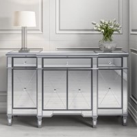 Large Mirrored Sideboard - 4 Door - Jade Boutique