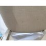 GRADE A2 - Pair of Grey Paint Finish Dining Chairs with Fabric Seats - Adeline