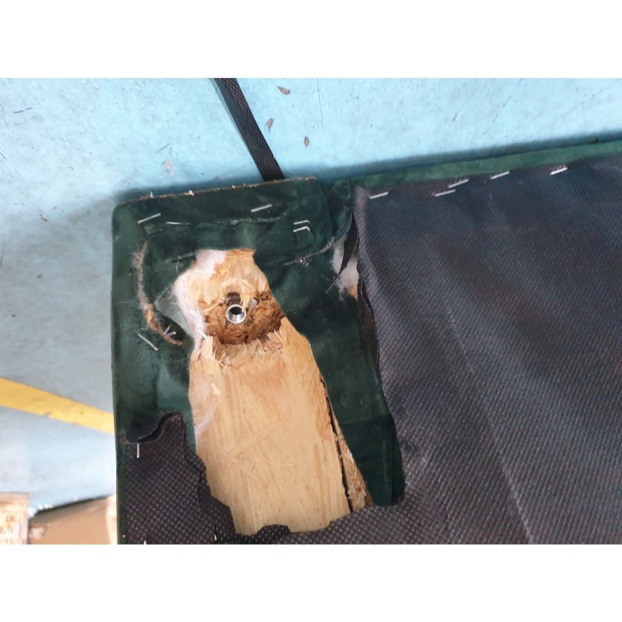 GRADE A2 - Dark Green Velvet 2 Seater Sofa - Payton