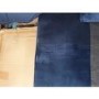 GRADE A2 - Navy Blue 3 Seater L Shaped Sofa in Velvet - Right Hand Facing - Payton 