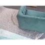 GRADE A2 - Teal Loveseat Armchair in Chenille Fabric - Celeste