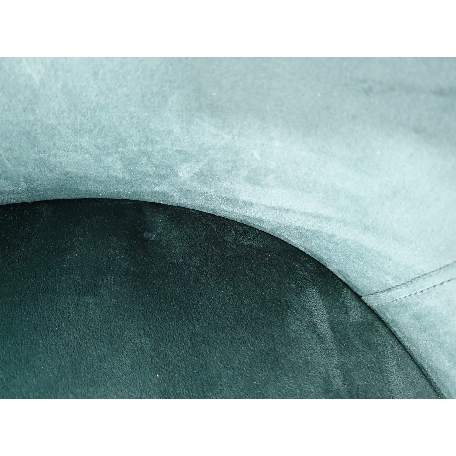 GRADE A2 Green Velvet Office Swivel Chair with Gold Base Marley