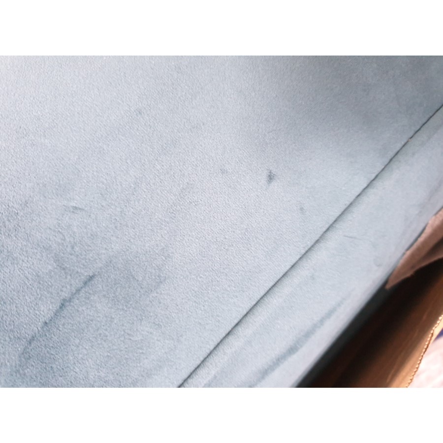 GRADE A2 - Teal Blue Velvet Footstool - Payton