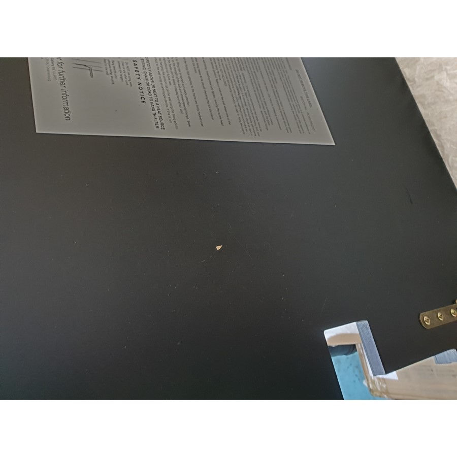 GRADE A2 - Silver and Black Mirror - Caspian House