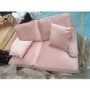 GRADE A2 - Velvet 2 Seater Sofa in Blush Pink - Payton