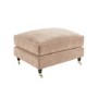 GRADE A1 - Light Pink Velvet Footstool - Payton