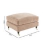 GRADE A1 - Light Pink Velvet Footstool - Payton