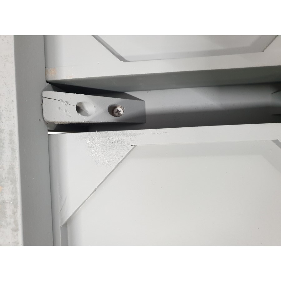 GRADE A2 - Narrow Grey Console Table with Drawers - Elms