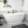 Freestanding Double Ended Back to Wall Bath 1650 x 780mm - Manilla
